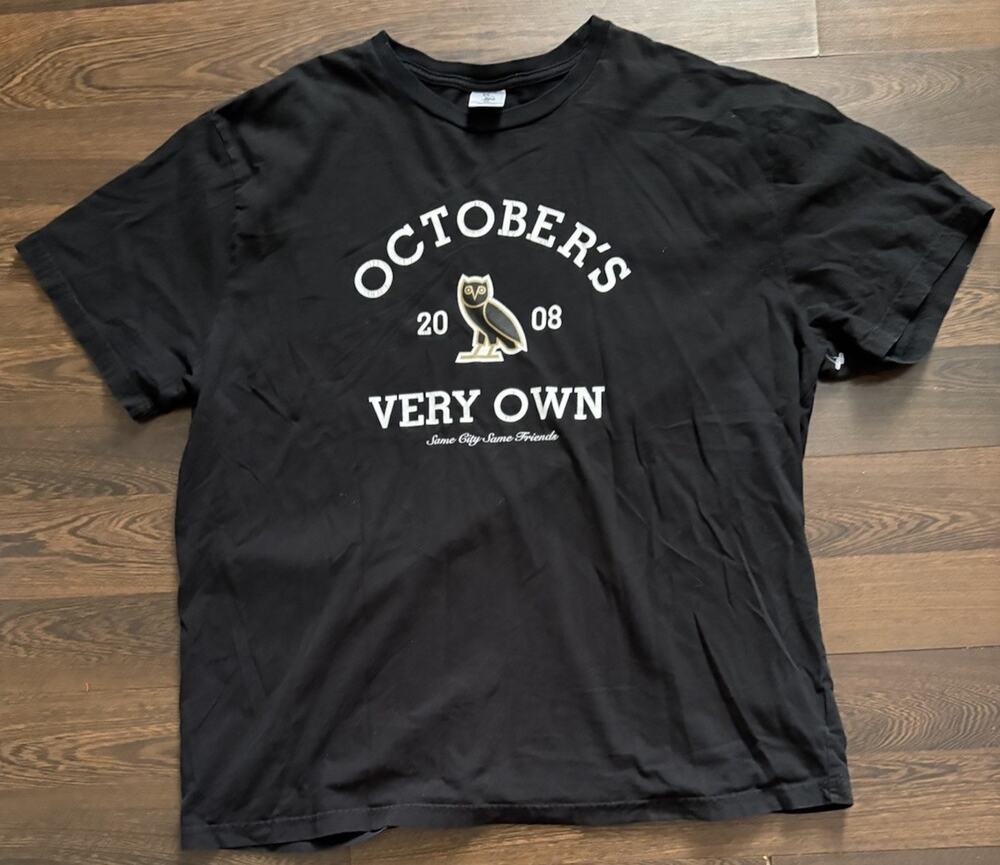 OVO October’s Very Own Collegiate Black T-Shirt 3XL